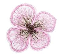 4cm Mesh Embroidery Flower Accessories Solid Color Lace Gauze Floral 10pcs for Bows Center Clothes Patch(Color-09)