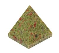 4CM Natural Unakite Pyramid - Pyramid Polished Crystals with Energy Properties, Polished Stone Pyramid (Unakite, 4CM)