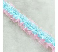 4cm Wide Fine Snow Gauze Mesh Stretch Lace Ribbon DIY Hair Bundle Hat Wallet Decorative Toy Doll Pet Clothing Creation Sewing-See The Picture_f-1 Yard