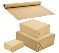 4cm X 70cm Brown Wrapping Paper Rolls Parcels Packages Gift Present Wrap (24M)
