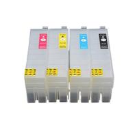 4Color 50ML Empty Refillable Ink Cartridge No Chip Compatible With Printer Models T2100 T3100 T5100 T2170 T3170 T5170 T3170M T5170M T3100N T5100N