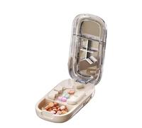 4Colors Quartering Pill Cutter Storage Box Portable Drug Tablet Medicine Dustproof Cutte Organizer Pill Crusher Divider