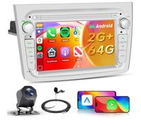 4Core+64G for Alfa Romeo Mito 2008-2016 Car Radio Stereo with DSP Wireless Carplay Android Auto GPS WiFi, Hodozzy 7 Inch Touchscreen Radio with Bluetooth Mirror Link FM/RDS EQ SWC USB Reverse Camera