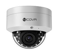 4COVR 4K PoE CCTV Camera Outdoor, 8MP UHD Wired Surveillance Dome Security IP Camera with Mic, IK10 Vandal-Proof IP67, AI Human/Vehicle Detection, 100ft Night Vision, 2.8mm Lens, ELY54AX8MA(NOT PTZ)