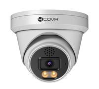 4COVR 4K PoE CCTV Camera with Spotlight Color Night Vision, 8MP Wired Surveillance IP Security Dome Camera Outdoor, Smart AI Human/Vehicle Detection, Two-Way Talk, Up to 256GB microSD Card, ELY97KA8MA