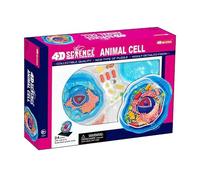 4D Animal Cell Model - Microbiology Learning Model with 24 Detachable Parts for Educational Use, Detailed Cell Organs Structure for Microscopic Study
