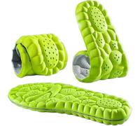 4D Breathable Memory Cotton Shoe Pad, Adult Universal Arch Support, Adjustable Design, Suitable for Sports and Leisure Shoes(1 Pair of Green,5Y-6Y)