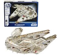 4D Build, Star Wars Millennium Falcon 3D Model Kit 223 Pcs | Star Wars Toys Desk Decor | Building Toys | Paper Model Kits for Adults & Teens 12+