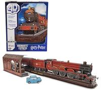 4D Build, Harry Potter Hogwarts Express 3D Puzzle Model Kit 181 Pcs 2.5 Ft Wide Harry Potter Gifts Desk Décor 3D Puzzles for Adults & Teens 12+