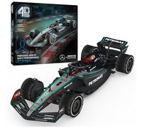 4D Build, Mercedes-AMG F1 W15 3D Puzzle Model Kit with Stand, 153 Pcs, F1 Car Desk Décor, Building Toys, 3D Puzzles for Racing Fans 12+