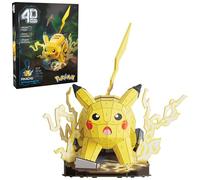 4D Build, Pokémon Pikachu 3D Model Kit, Pokémon Collectibles, Kanto Starter Collection, Desk Décor, Adult Puzzles, Building Toys, 3D Puzzles for Adults & Teens, 201 Pieces, for Ages 12 & Up