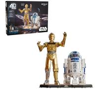 4D Build, Star Wars C-3PO & R2-D2 3D Model Kit with Stand, Star Wars Collectibles & Desk Décor, Adult Puzzles, Building Toys, 3D Puzzles for Adults & Teens, 416 Pieces, for Ages 12 & Up