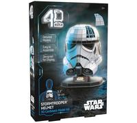 4D Build, Star Wars Helmet Stormtrooper 3D Folding Figure with Stand, Building Toys, 3D Puzzle for Adults and Teenagers, 121 Pieces for 12 Years Old