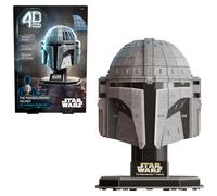 4D Build Star Wars Mandalorian Helmet 3D Cardstock Model Kit - Display-Ready with Glue & Stand Included | 6070857
