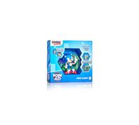 WOW! PODS 4D Classic Sonic | Unique Connectable Collectable Bobble-head figure that Bursts from their World into Yours | Wall or Shelf Display | Sonic Toys and Gifts | Series 1 no. 483
