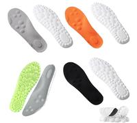 4D Cloud Soles for Women Men Insole, Mega Breathable Comfort Soft Shoe Inserts Move Insoles All Day (4pair, Men8-9/Women9-10)