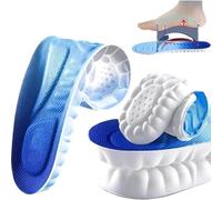 4D Cloud Technology Shoes Insoles, Gel Orthotic Super Soft, Shock Absorbing, Comfortable Foot Pads Anti-Pain Deodorant, Hiking Trainer Inner Soles, Inserts Breathable Work (4D Extra Large (45-46))