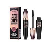 4D Fiber Lash Mascara Black Waterproof Longwear 5x Lengthening Curl Lift Volume Boost (21PCS)