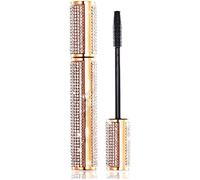 4D Flash Diamond Black Mascara, Waterproof Silk Fiber Thick Lengthening Mascara, Natural Smudge-proof Long Lasting Thick, All Day Exquisitely Long, Thick, Smudge-Proof Eyelashes (1pcs)