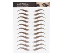 4D Hair-Like Eyebrow Tattoo Stickers, Waterproof Eyebrow Transfers Stickers, Long Lasting Temporary Brow Tattoo Peel Off Grooming Shaping Fake Eyebrow Sticker for Women Girls Brown (G)