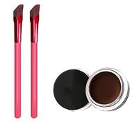 4D Hair Stroke Brow Stamp Brush Multi Purpose Square Angled Eyebrow Makeup Brush Three-dimensional Concealer Makeup Brush with Eyebrow Cream