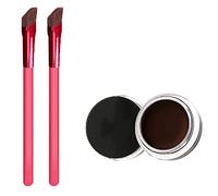 4D Hair Stroke Brow Stamp Brush Multi Purpose Square Angled Eyebrow Makeup Brush Three-dimensional Concealer Makeup Brush with Eyebrow Cream