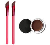 4D Hair Stroke Brow Stamp Brush Multi Purpose Square Angled Eyebrow Makeup Brush Three-dimensional Concealer Makeup Brush with Eyebrow Cream