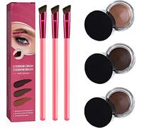4D Hair Stroke Brow Stamp Brush, Multifunction Ultra-thin Angled Realistic Eyebrow Brush, Rhombus Angled Eyebrow Brush, Eye Brow Concealer Contour Brush (3pcs)