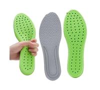 4D Insole High Elastic Sports Shock Absorption Men Women Memory Foam Running Sneakers Foot Care Massage Shoes Insoles Shoe Pads(1pair-C,45-46)
