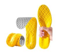4D Insole High Elastic Sports Shock Absorption Men Women Memory Foam Running Sneakers Foot Care Massage Shoes Insoles Shoe Pads(1pair-B,43-44)