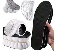 4D Insoles - 4D Cloud Technology Insole - Metatarsal Orthotic Insoles Arch Supports Inserts for Metatarsalgia, Plantar Fasciitis, Ball of Foot Pain Relief (45-46, Black)