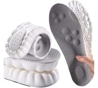 4D Insoles - 4D Cloud Technology Insole - Metatarsal Orthotic Insoles Arch Supports Inserts for Metatarsalgia, Plantar Fasciitis, Ball of Foot Pain Relief (37-38, Gray)