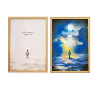4D Led Christ Frame Light | Jesus Lamp | Jesus Light Up Picture | Inspiring Painting Decorative Lights | LED Night Light Up Church Photo Frame for Bedroom Bedside Christian Decor