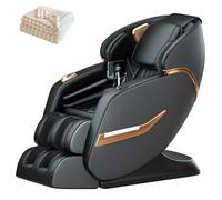 4D Massage Chair Full-Body Massage for Shoulders, Neck, Waist, and Hips SL-Shaped Guide Rail Space Capsule Design for Living Rooms and Home Offices(Noir)
