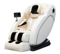 4D Massage Chair Full Body Zero Gravity with 12cm Deep Neck Massage, SL Track Recliner, Smart Body Scan, Heat for Waist/Back/Legs, Touch Screen Control(Beige)