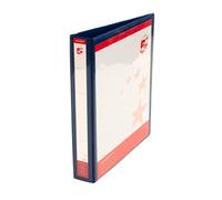 4D-RING Ring Binder A4 25MM BLU PK10