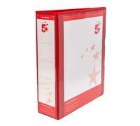 4D-RING Ring Binder A4 65MM Red PK10