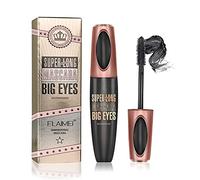 4D Silk Fiber Eyelash Mascara, Extra Long Thick & Voluminous Lash Mascara, Black Long-Lasting Waterproof 4D Mascara for Makeup