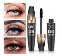 4D Silk Fiber Eyelash Mascara，Waterproof Mascara Black, Extra Long Lash Mascara and Thick, Long Lasting, Waterproof & Smudge-Proof