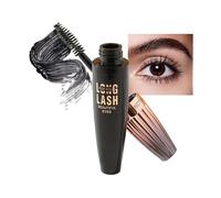 4D Silk Fiber Eyelash Mascara, Waterproof Mascara Black, Longer & Thicker Lashes, Long-Lasting Smudge-proof Mascaras, False Lash Effect Mascara with Soft Brush, All Day Luxurious Looking Lashes
