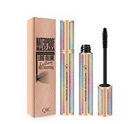4D Silk Fiber Lash Mascara, Natural Smudge-proof & Waterproof Mascara, Black Thickening Lengthening Mascara No Clumping, Fuller Lashes, No Smudging Lasting All Day(1 Tube 4D Fiber)