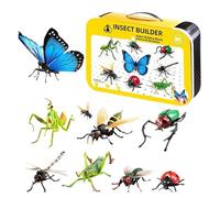 4D Simulation Models For Children - Educational Animal Toys | Butterflies Bees Mantises For Early Learning, Realistic Figures Science Play, Kids Gift Boys Girls, PVC