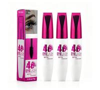 4D Waterproof Volume Mascara, 4D Mascara Black, Black Voluminous Lengthening, for Natural and Thickening False Lash Effect mascara, Long Lasting Natural Curling Lashes (3PC)