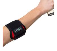 4DflexiSPORT Padel Tennis Elbow Strap (RASPBERRY) maximise forearm power and strength, improve performance. Reversible to fit both arms, unisex.