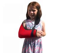 4DflexiSPORT Red Blk trim 4-5yr Extra Deep Arm Sling Shoulder Support