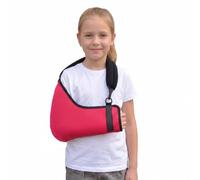 4DflexiSPORT Red Blk trim 8-9yr Extra Deep Arm Sling Shoulder Support