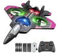 4DRC RC Plane Toy for Kids Beginners Remote Control Plane RC Aeroplane Toys Gifts for 8-12 Year Old Boys Toy Birthday Presents Controlled Aircraft Airplanes Toys for Adult pink