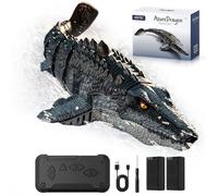 4DRC S11 RC Dinosaur Toys, Remote Control Water Toy, Pool Toys for Kids, RC Dino with Light and Spray Water for Swimming Bath Lake Ocean Christmas Birthday Gift