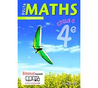 4e Delta maths élève bimanuel (Sciences maths EMT collège): Bimanuel Magnard : le manuel papier + la licence numérique Elève incluse.