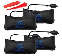 4er Pack Air Wedge Pump Wedge Up Bags 10.63”x5.31” Air Wedge Up Bag Air Wedge Pump Inflatable Shim Cushioned Alignment Tool for Door Window Installation and Car Auto Repair with 2 Plastic Wedges